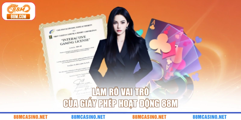 Làm rõ vai trò của giấy phép hoạt động 88M